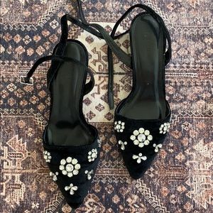 Forever 21 strappy block heels!